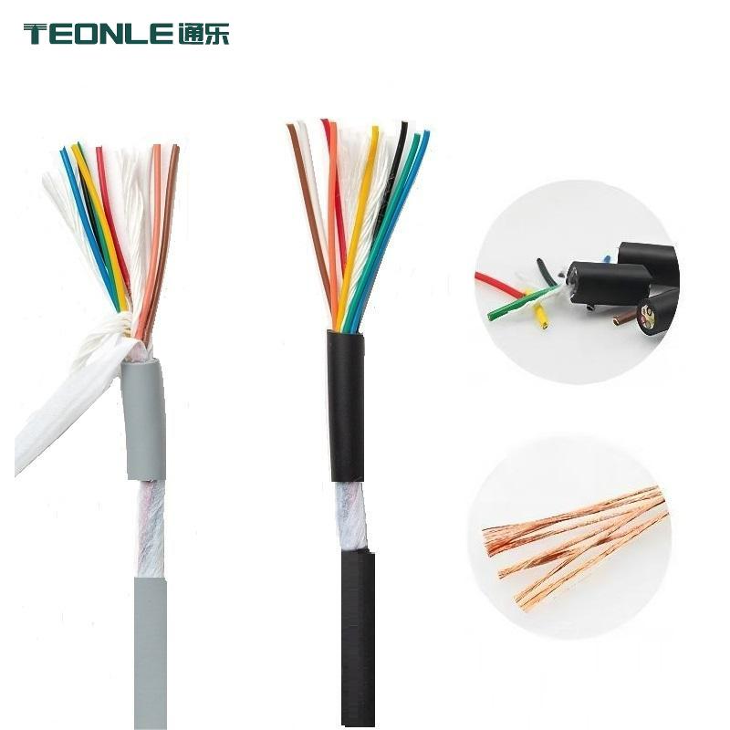 高柔性TRVV耐油耐折坦克機器人信號控制電源線